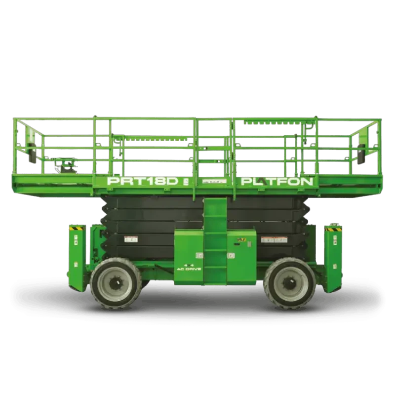 PRT18D Dizel Makaslı Lift büyütülmüş görünüm